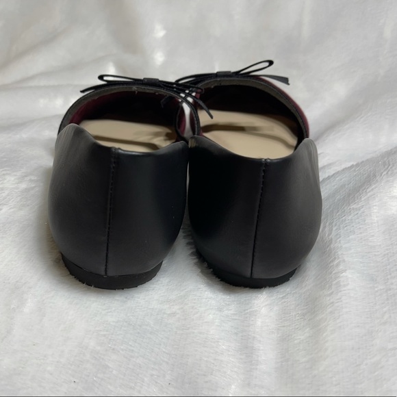 BC Footwear Woman’s Vegan D’Orsay Ribbon Pointed Slip on Flats - Picture 12 of 16